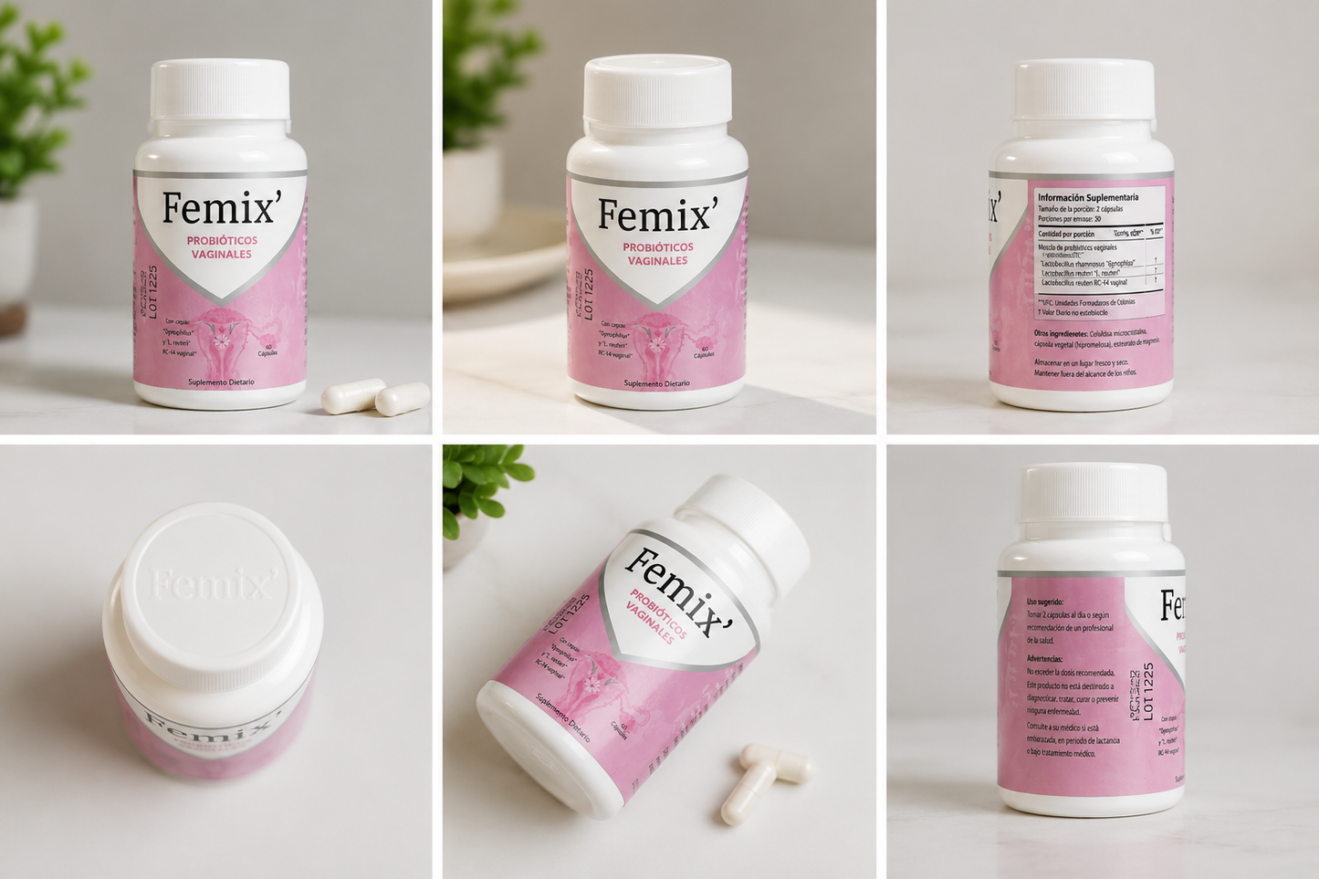 FEMIX' PROBIOTICOS VAGINALES x 60 CAPSULAS